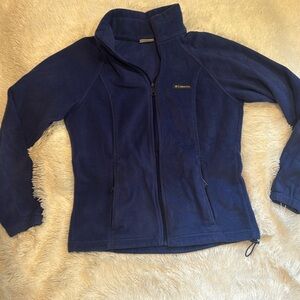 Columbia Women's Full Front Zip Fleece Jacket Size large in Blue